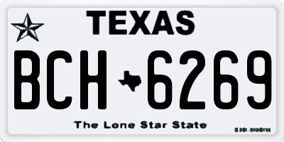 TX license plate BCH6269