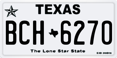 TX license plate BCH6270