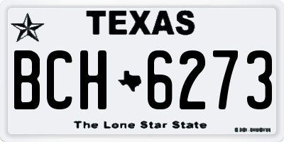 TX license plate BCH6273