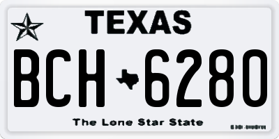 TX license plate BCH6280