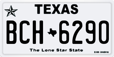 TX license plate BCH6290
