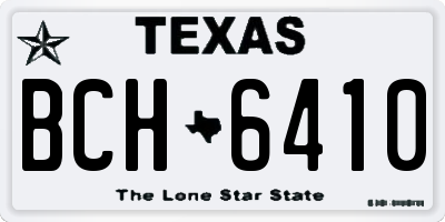 TX license plate BCH6410