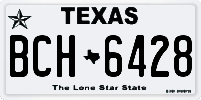 TX license plate BCH6428