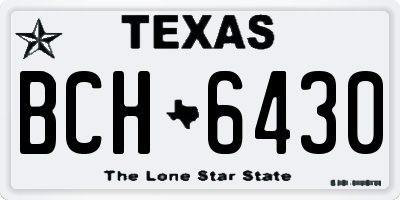 TX license plate BCH6430