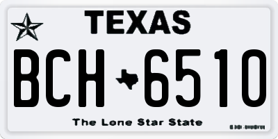 TX license plate BCH6510