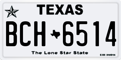 TX license plate BCH6514