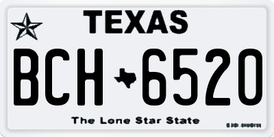 TX license plate BCH6520