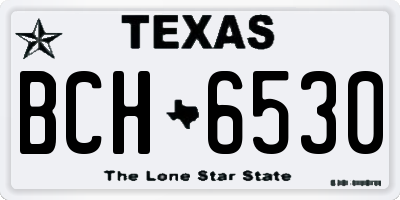 TX license plate BCH6530