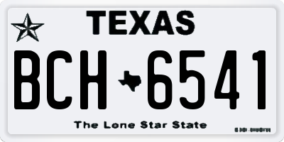 TX license plate BCH6541