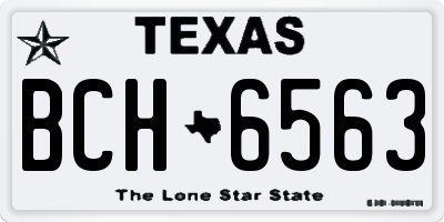 TX license plate BCH6563