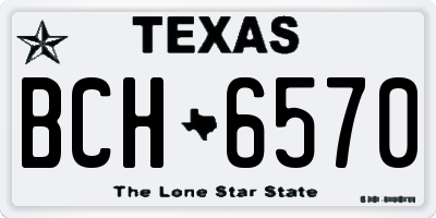 TX license plate BCH6570