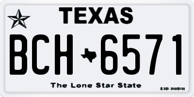 TX license plate BCH6571