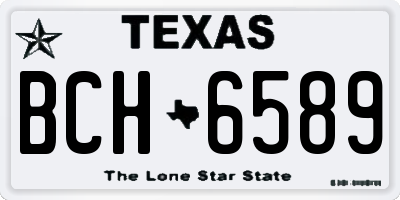 TX license plate BCH6589