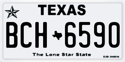 TX license plate BCH6590