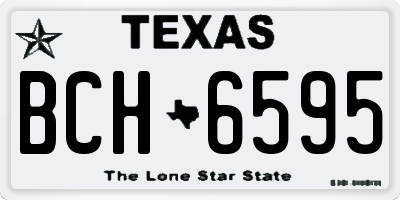 TX license plate BCH6595