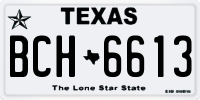 TX license plate BCH6613