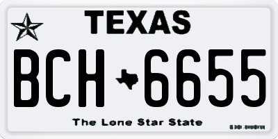 TX license plate BCH6655