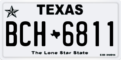 TX license plate BCH6811