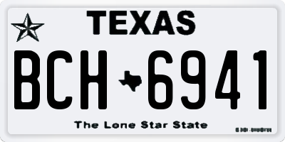 TX license plate BCH6941
