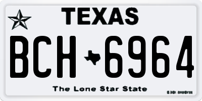 TX license plate BCH6964