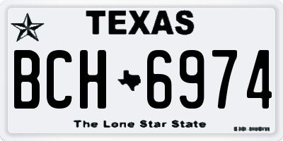 TX license plate BCH6974