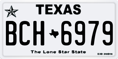 TX license plate BCH6979