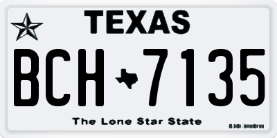TX license plate BCH7135