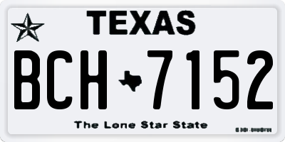 TX license plate BCH7152