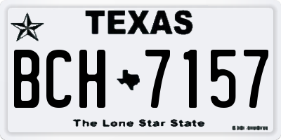TX license plate BCH7157