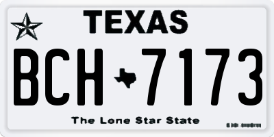 TX license plate BCH7173