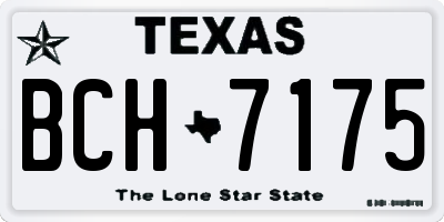 TX license plate BCH7175