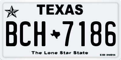 TX license plate BCH7186