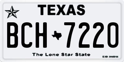 TX license plate BCH7220