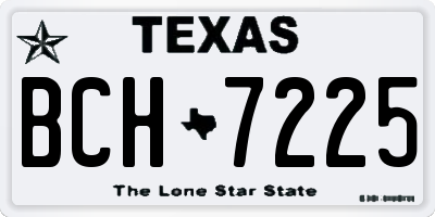 TX license plate BCH7225