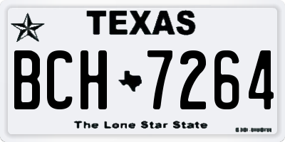 TX license plate BCH7264