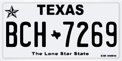 TX license plate BCH7269