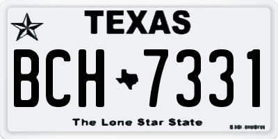 TX license plate BCH7331