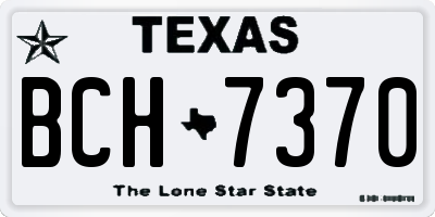 TX license plate BCH7370