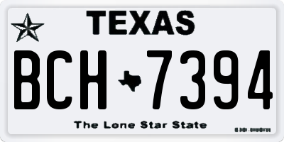 TX license plate BCH7394