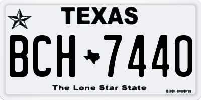 TX license plate BCH7440