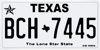 TX license plate BCH7445