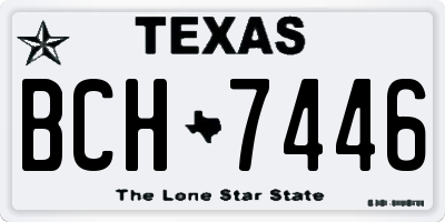 TX license plate BCH7446
