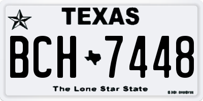 TX license plate BCH7448