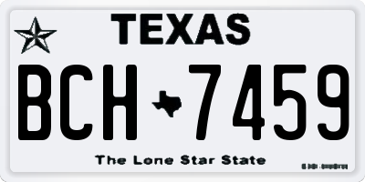TX license plate BCH7459