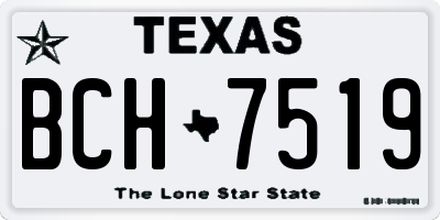 TX license plate BCH7519