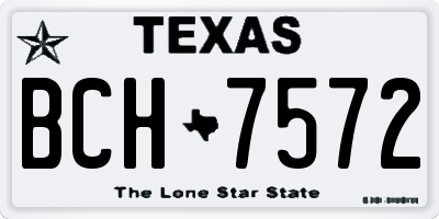 TX license plate BCH7572