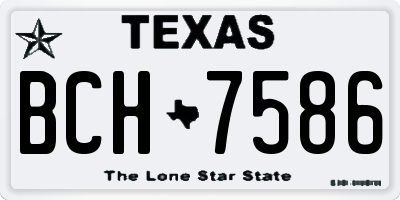 TX license plate BCH7586