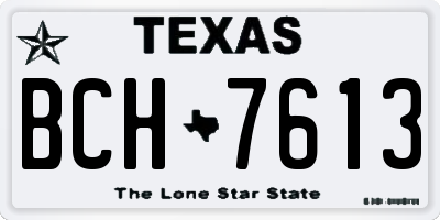 TX license plate BCH7613