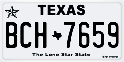 TX license plate BCH7659