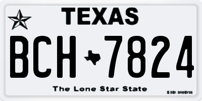 TX license plate BCH7824